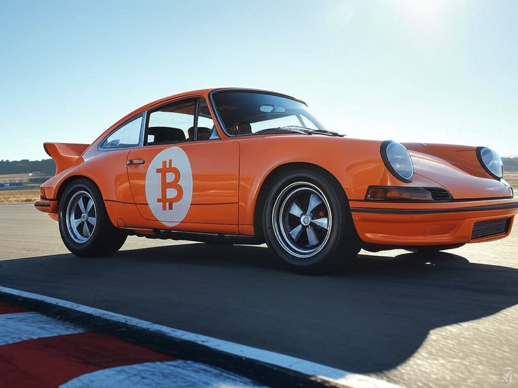 Bitcoin Porsche Art Project